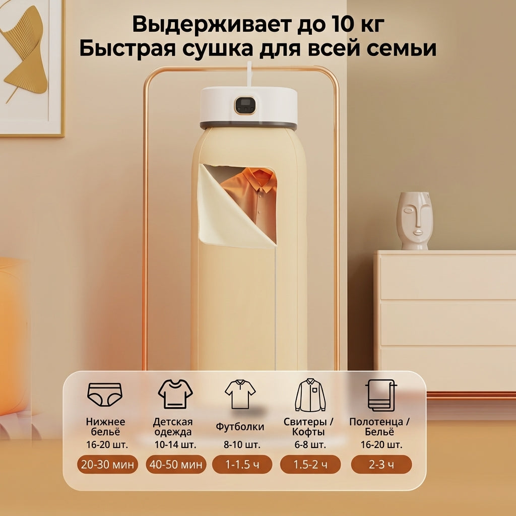 Портативная сушилка для белья с быстрой сушкой, складная, компактная, для дома и поездок
