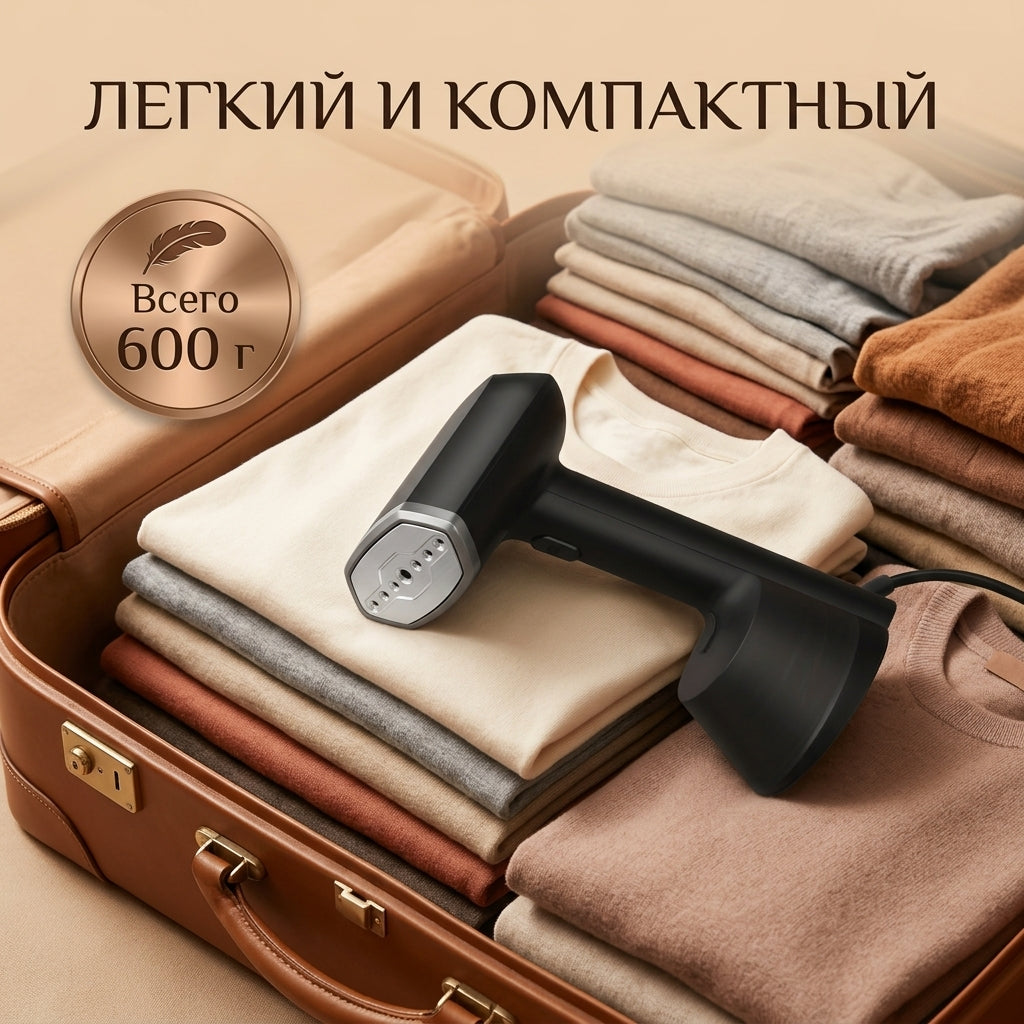 Ручной отпариватель для одежды 220–240В с нагревом за 30 сек и резервуаром 270 мл